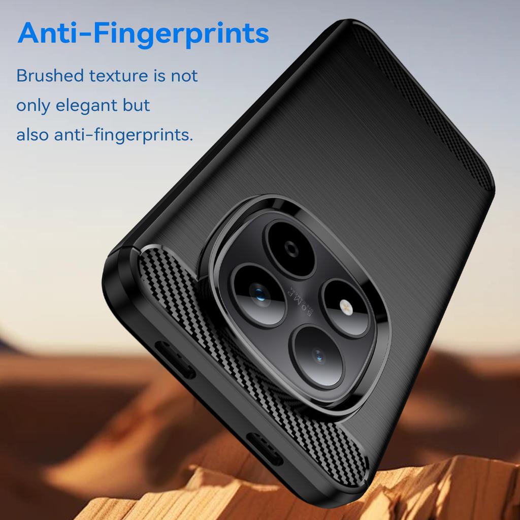 Für Xiaomi Redmi Note 15 Pro 5G (Global) Hülle Schutzhülle Handyhülle Carbonfaser-Textur Gebürstet