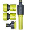 4-Piece Sprinkler Set for 3/4" Hose Quick Connectors Straight Sprinkler