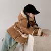 Children's Coat Winter Hooded Fur Thickened Short Warm Jacket