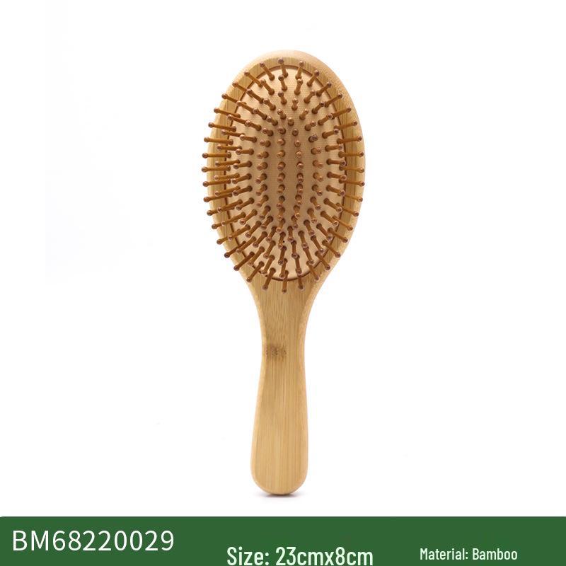 Women's Solid Wood Steel Needle Airbag Hair Comb for Styling and Smoothing