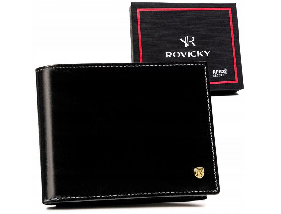 Men's Leather Wallet with RFID System - Rovicky