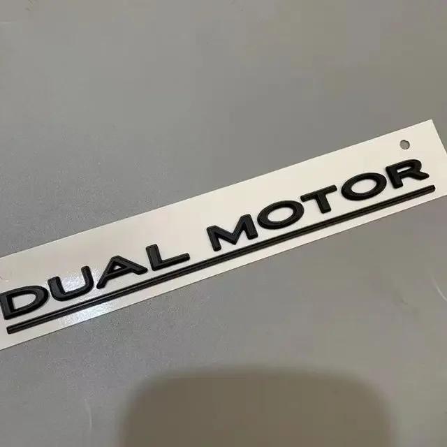 

3D ABS Emblem Badge Dual Motor Sticker SPACEX Styling For Tesla Model X Y S 3 Car Body Trunk Decoration Exterior Accessories матовый черный