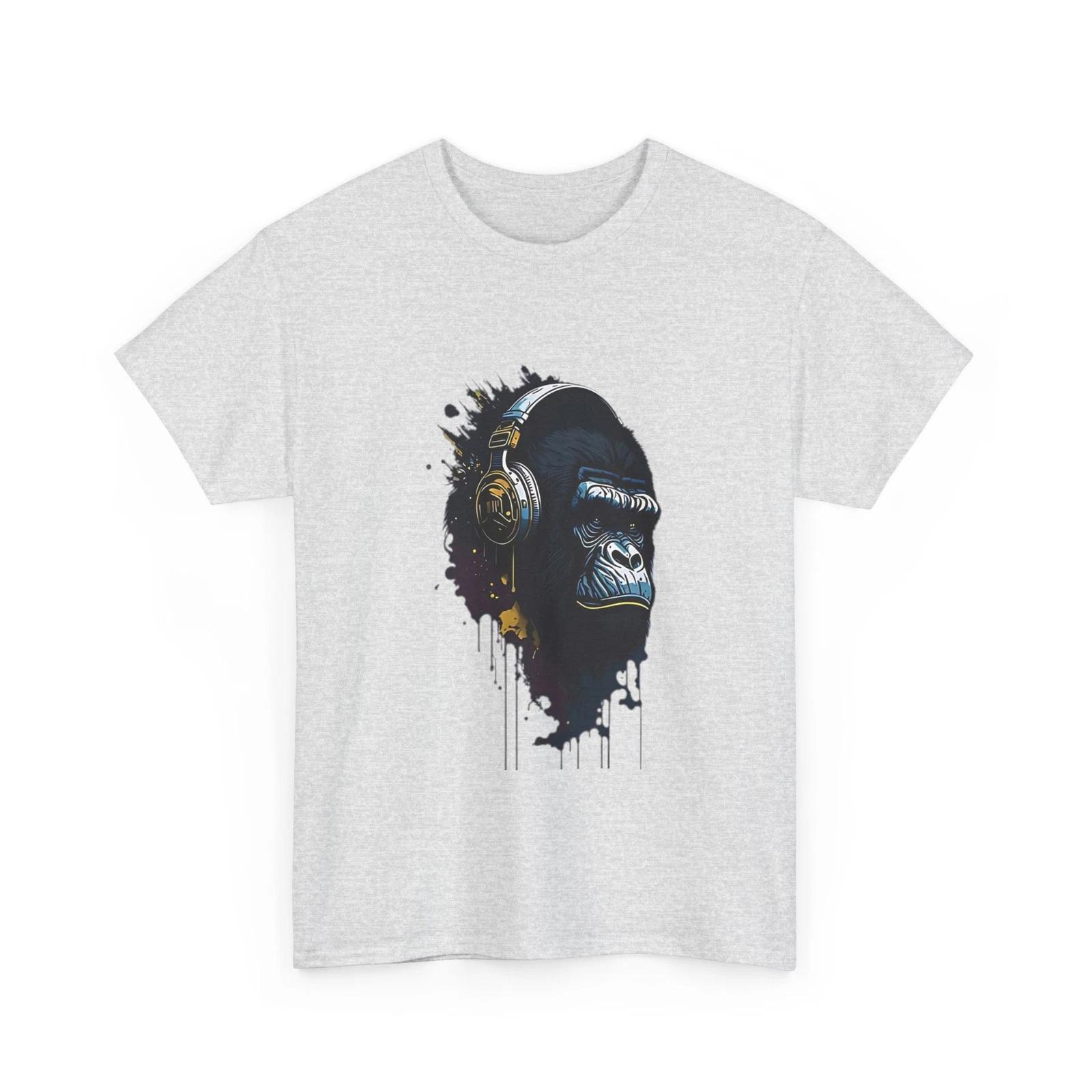 Gorilla Music T-Shirt Urban Drip Ape Graphic Tee S