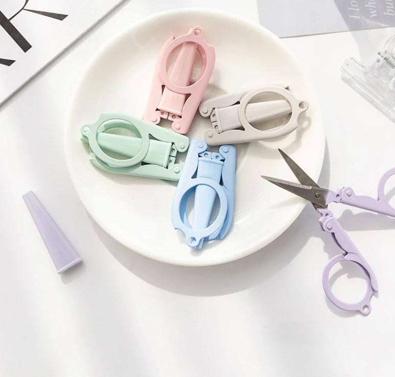 Tijeras plegables mini Morandi, cortador de papel, abridor de sobres portátil, herramientas de arte hechas a mano, útiles escolares y de oficina.
