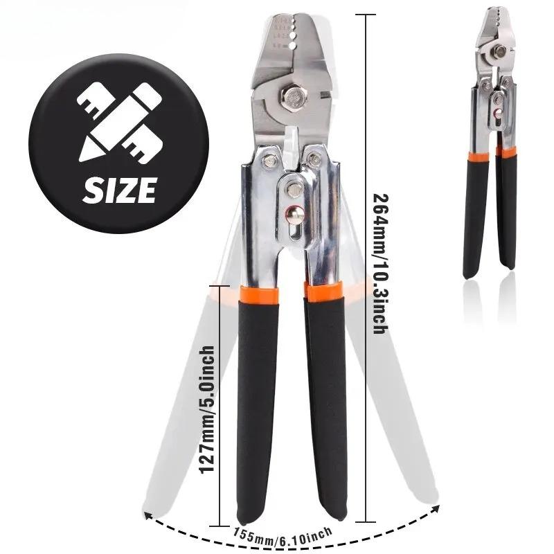 Wire Rope Crimping Tool - Swager and Crimper for Fishing Lines and Aluminum Crimping Loop Sleeves up to 2.2mm Pliers