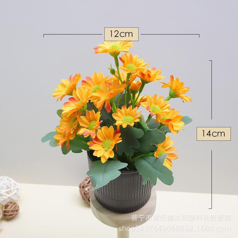 Artificial Daisy Silk Flowers Set Home Decor Table Centerpiece Living Room Dining Arrangement