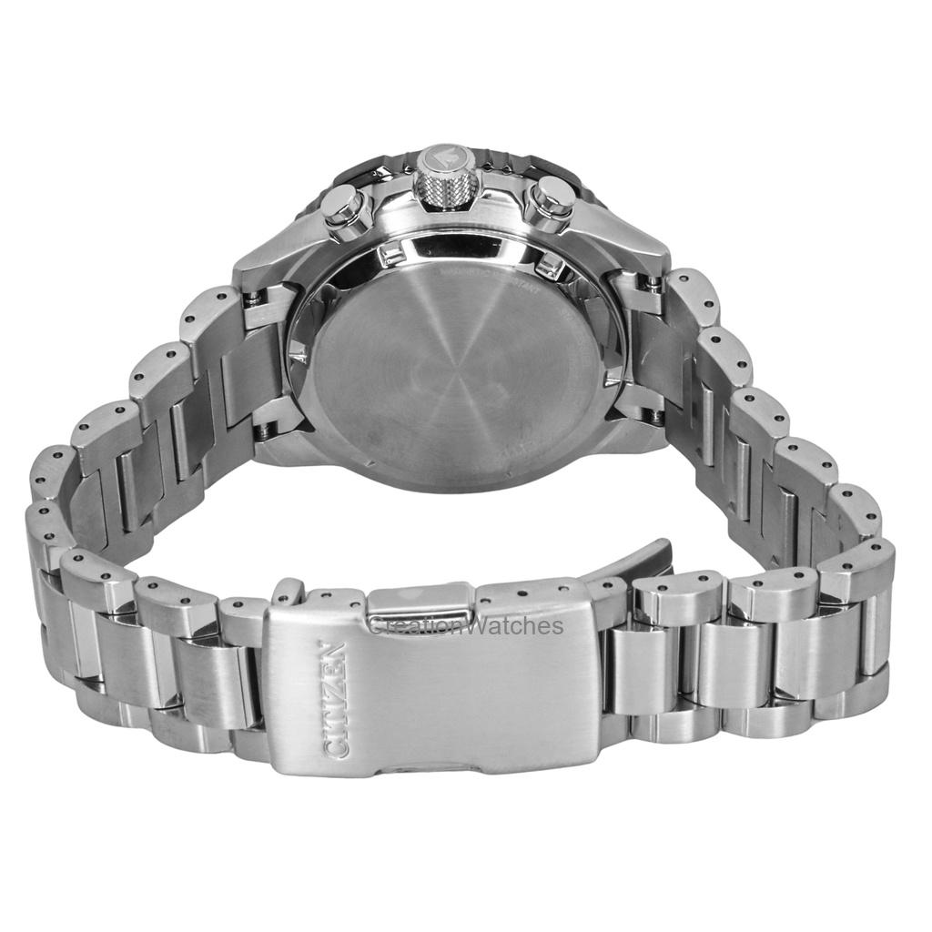 Citizen Promaster Sky Chronograph Stainless Steel Brown Dial Eco-Drive Diver's CA4664-60X 200M Men's Watch