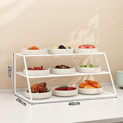 Zhishi Kitchen Countertop Prep Dish Storage Rack