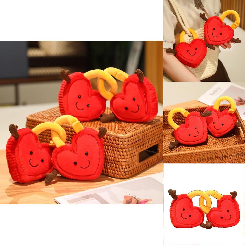Heart Lock Plush Toy Couple Gift For Valentines Day Romantic Decor