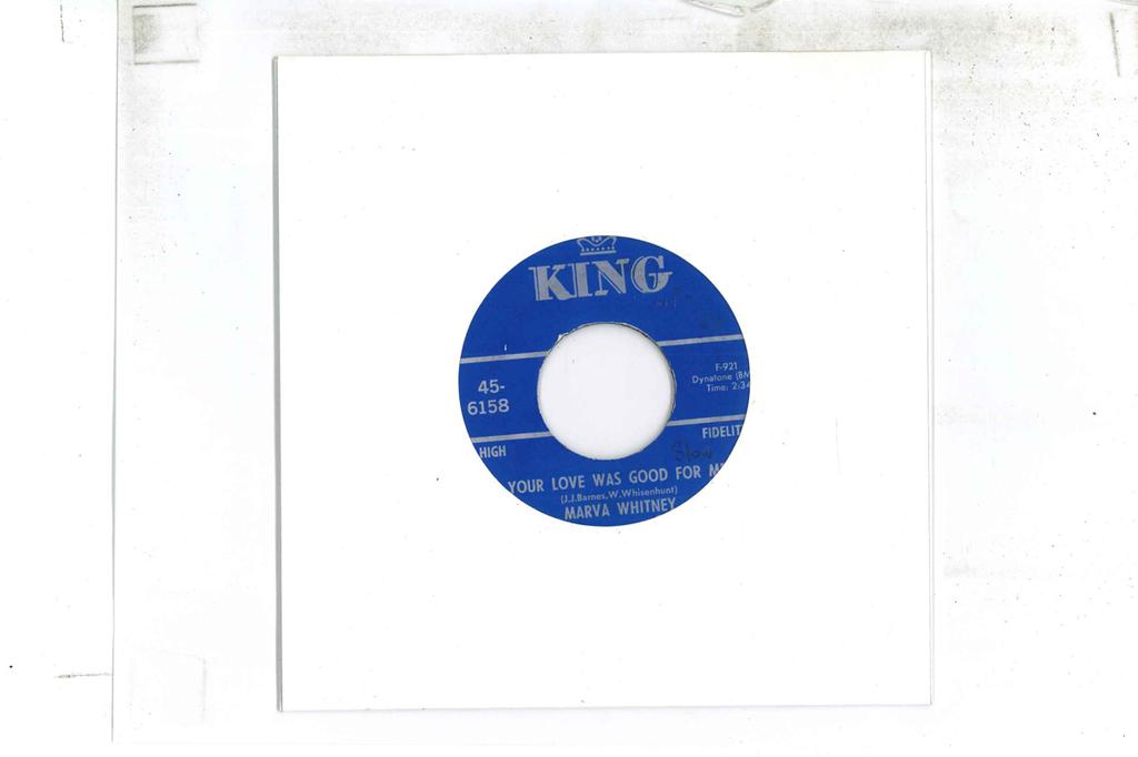 7inch Record MARVA WHITNEY - Your Love Was Good For Me / What Ki 456158 KING 1968 US Soul/Funk Used