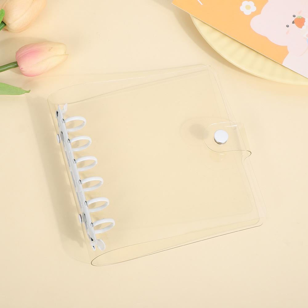Wide A7 Loose Leaf DIY Document Bag Binder PVC Storage Pocards Collect Book Diary Agenda Planner DIY Cover Album