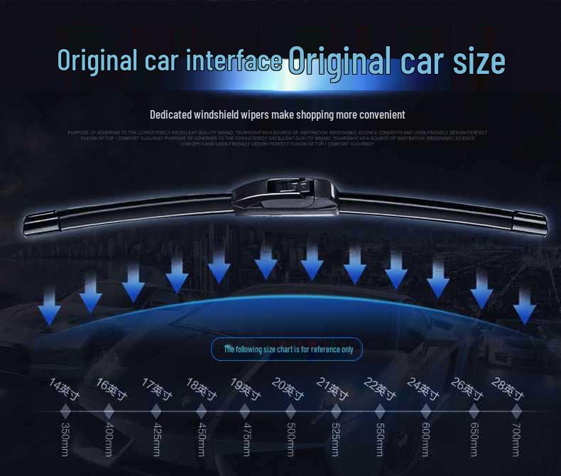 Compatible Siwei Frameless Wiper Blade for CR-V 2007-2012