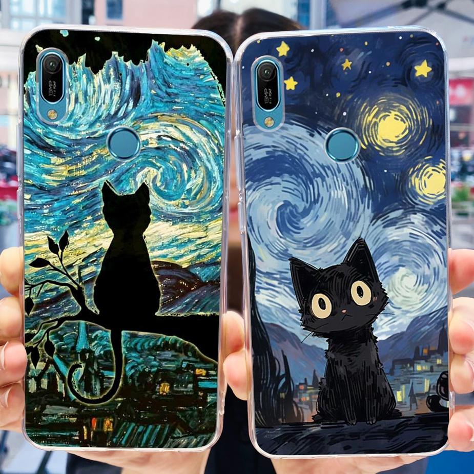 For Huawei Y6 2019 Case Y6 Prime 2019 Fashion Painted Cover Clear Silicone Phone Case For Huawei Y6s 2019 Y6 Pro 2019 Soft Shell