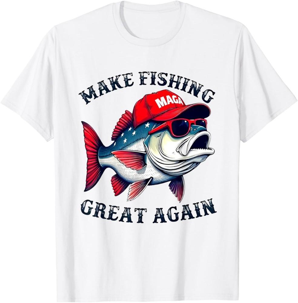 

Maga Fishing Сделаем рыбалку снова великой Футболка унисекс 2XL