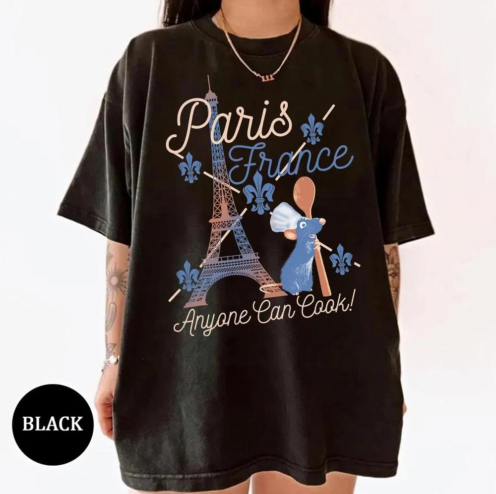 Ratatouille Remy Paris France Poster Cute T Shirt Unisex 3 S
