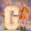 91.5CM Size Giant Letter Led Light Led Light DIY Name Balloon Filling Box Mosaic Design Large Letters Light Frame Box