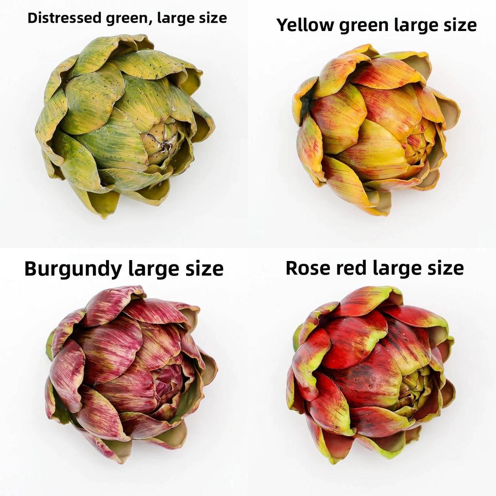 Artificial Artichoke Cynara Scolymus Head For Party Table Centerpieces And Event Decor