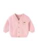 **"Versatile Minnie Velvet Embroidered Bear Baby Cardigan - Thin Spring/Autumn Long Sleeve Jacket"**