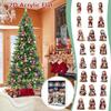 Christmas Countdown Calendar Box With Santa Claus Acrylic Assembled Decor For Holiday Gift Giving