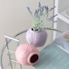 Strawberry Shape Ceramic Vase, High-End Hydroponic Flower Container, Nordic Minimalist Desk Decor for Living Room