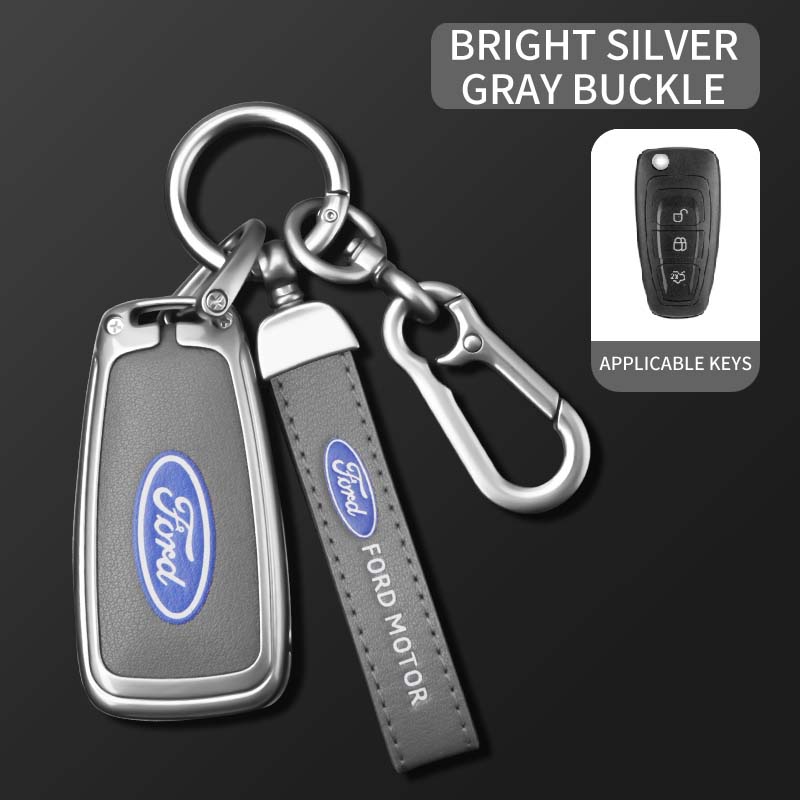 Car Flip Key Case Cover Fob Shell For Ford Ranger C-Max S-Max Focus Galaxy Mondeo Transit Tourneo Custom Auto Remote Accessories