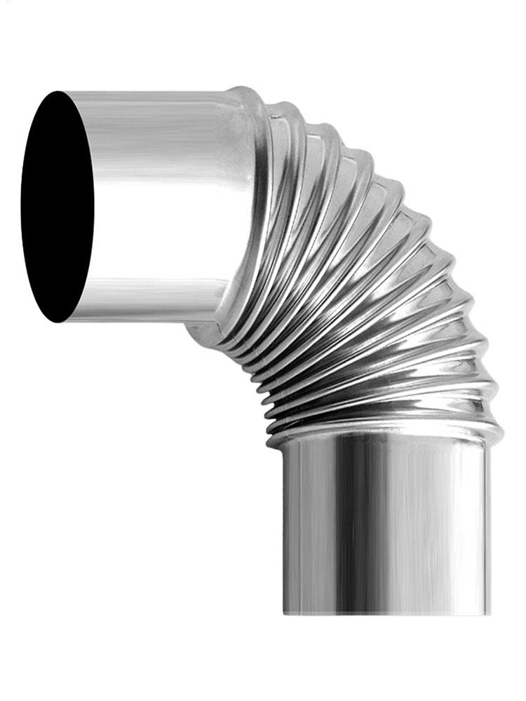 Gomito Tubo di Scarico 1 Pezzo 65mm 75mm Curva a 90 Gradi Gomito Acciaio Inossidabile Ristrutturazione Casa Alta Qualità Bello Portatile