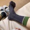 Ladies Fall Fashion New Retro Color Collision Gentle Tube Pile Socks
