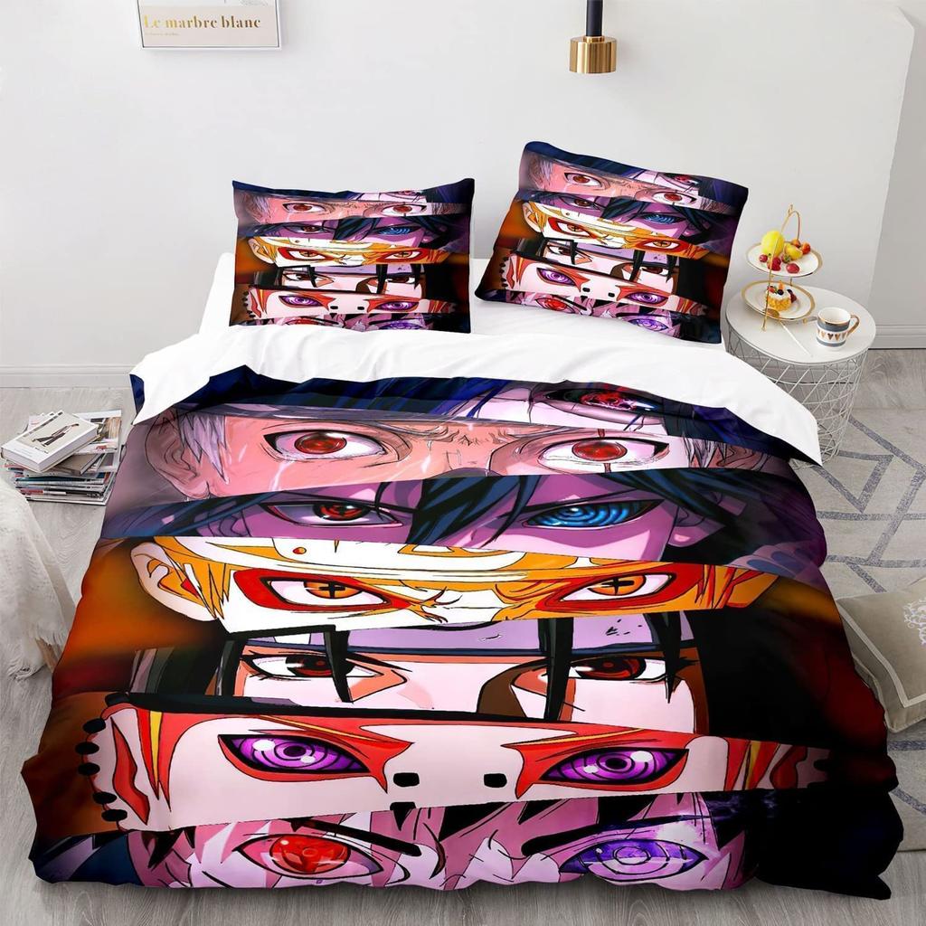 Cartoon Animation Bedding Three-Piece Quilt Cover