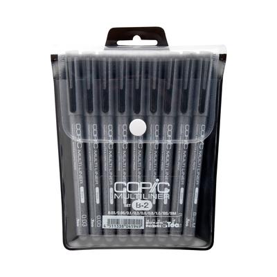 COPIC Too Marker Multiliner B-2 Set - Profesionálne umelecké perá s atramentom