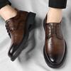 Fashion Comfy Male Derby Footwear Wedding Formal Oxfords Shoes Business Casual Office Shoes for Men Classic Pointy Men's Business Shoes