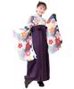 Hakama Set for Graduation Elementary School Elementary School Graduation Hakama Gorgeous Junior Hakama Set String Green Flower [KYOETSU] Ceremonies,