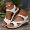Fashion Shoes for Women 2025 Summer Wedge Sandals Fashion Ankle Strap Non Slip Beach Shoes New Woman Light Platform Sandles Casual Shoes