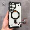 NY Militär Tålig Stötskyddande Telefonfodral för Samsung S26 Plus S25 S24 S23 Ultra Magnetisk Hållare Stöd Skyddande Fodral