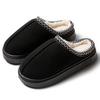 Suede Lace EVA Sole Indoor and Outdoor Home Wooden Floor Thermal Cotton Slippers Couple