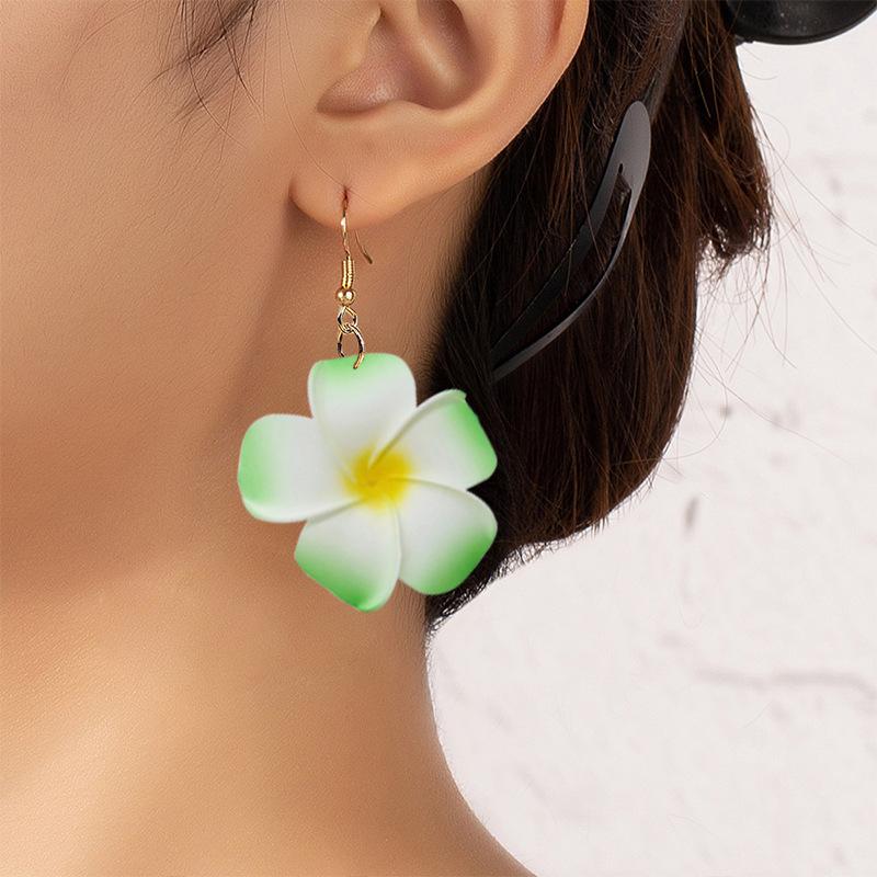 Plumeria Earrings - Versatile Travel & Daily Wear, 8 Color Options