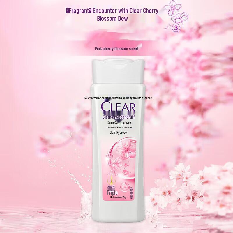 Clear Anti-Dandruff & Moisturizing Shampoo with Cherry Blossom Fragrance