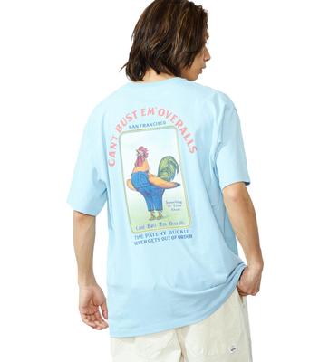 Lee T-Shirt für Herren, Hellblau, mit Rückendruck,