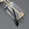 CT0344O Unisex Rimless Stylish Pure Titanium Myopia Eyeglass Frame