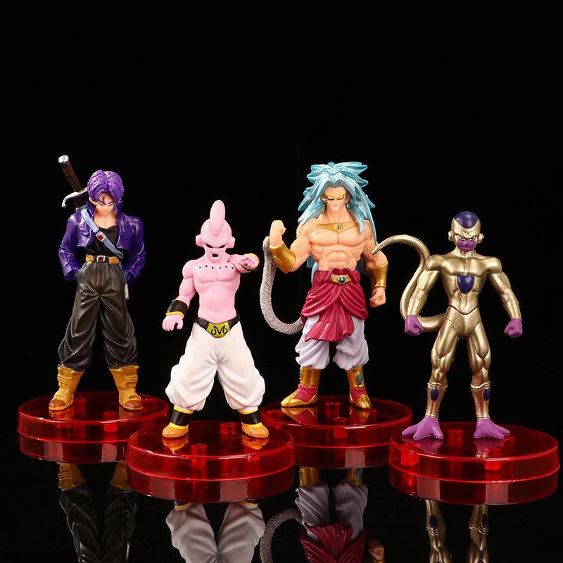 8Pcs Anime Dragon Ball Super Saiyan Goku Vegeta Broly Buu Action Figure Doll Model Toy Gifts