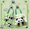 Gifts Portable New Panda Tote Bag Panda Snack Bag Large Capacity Lunch Bags Wrist Bag Coin Bag Work Commuting Handbags