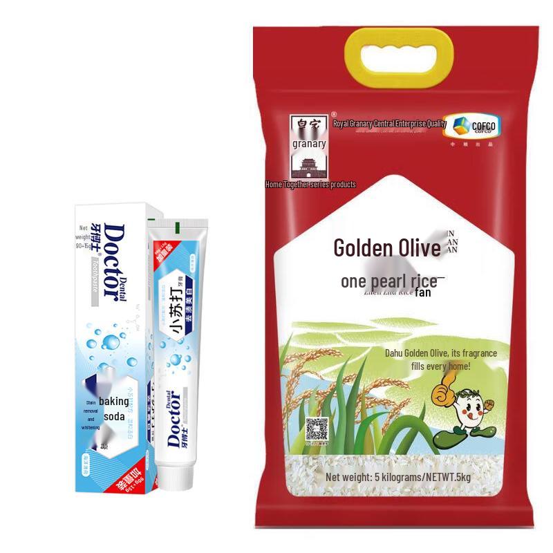 

Dr. Tooth Whitening Toothpaste and Royal Granary Pearl Rice Bundle
