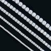Men's Moissanite Tennis Chain Necklace in Gold-Plated 925 Sterling Silver - Luxurious, Simple Hip Hop Jewelry