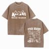 Noah Kahan Stick Season Skjorter Vintage Harajuku Sommer Unisex O-hals Kort Vanlig Erme Bomulls T-skjorter Trykk
