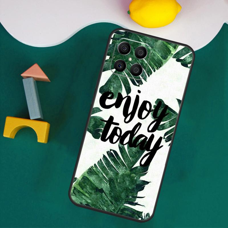 Monstera Leaves Palm Tree Flowers Case For Honor Magic 7 Pro 5 6 Lite Honor 200 Pro 50 70 90 X9a X8a X8 X9 X8b X9b X9c Cover