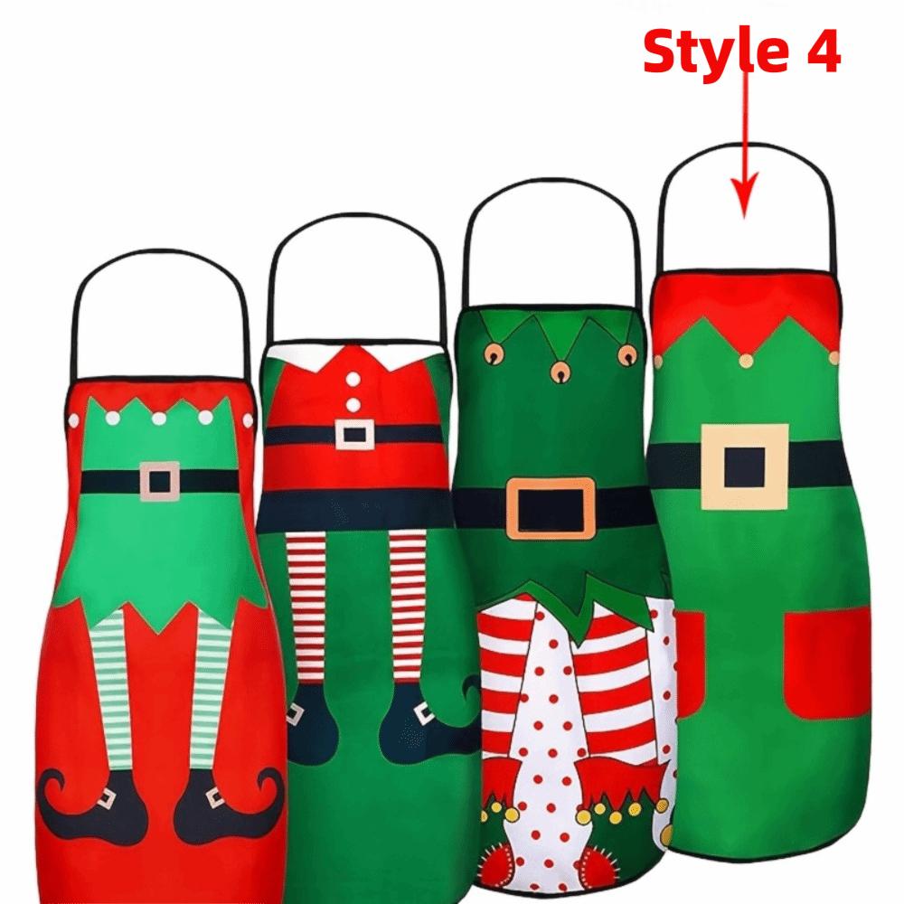 Verstellbare Design-Küchenschürze Lebkuchenmann Kochschürze Weihnachtsschürze Weihnachtsfeier