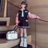 Mädchen Mode Sets Frühling Herbst Kinder Baseball Sportanzug Kinder Jacke Plisseerock Studentenoutfits