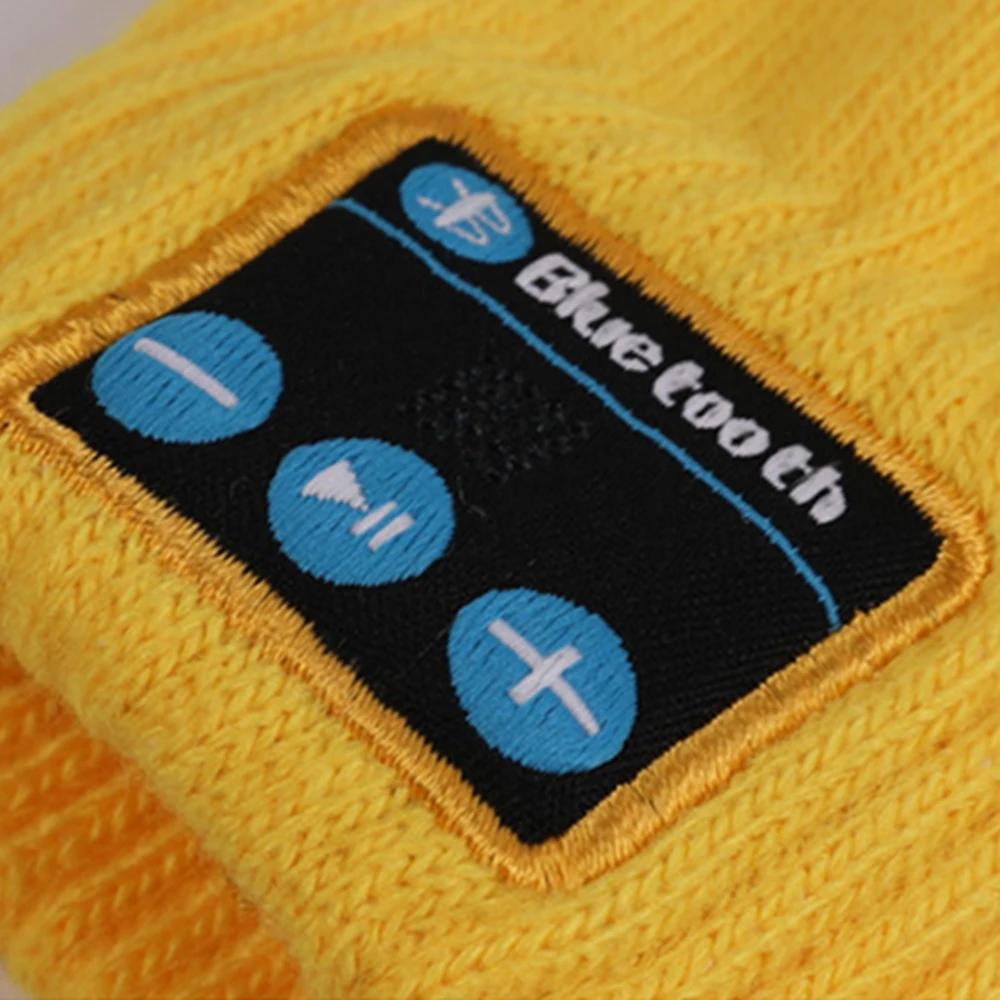 Smart Phone Touch Screen Gloves Winter Thicken Knit Bluetooth Gloves Warm Full Finger Glove Music Bluetooth-compatible Mittens