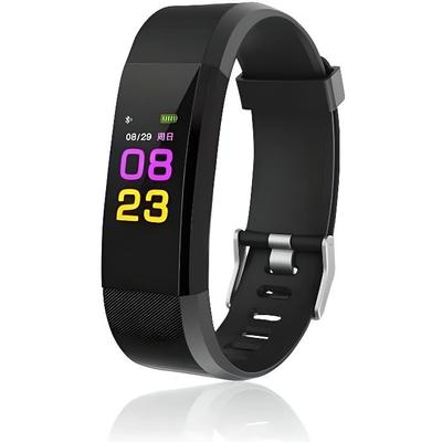 Chytrý náramek Fitness Tracker Bluetooth - Černý - Monitorování zdraví - Kompatibilita Android