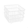 Iron Storage Basket Cosmetic Organizer Square Sturdy Snack Bin Wire for Bedroom Kitchen