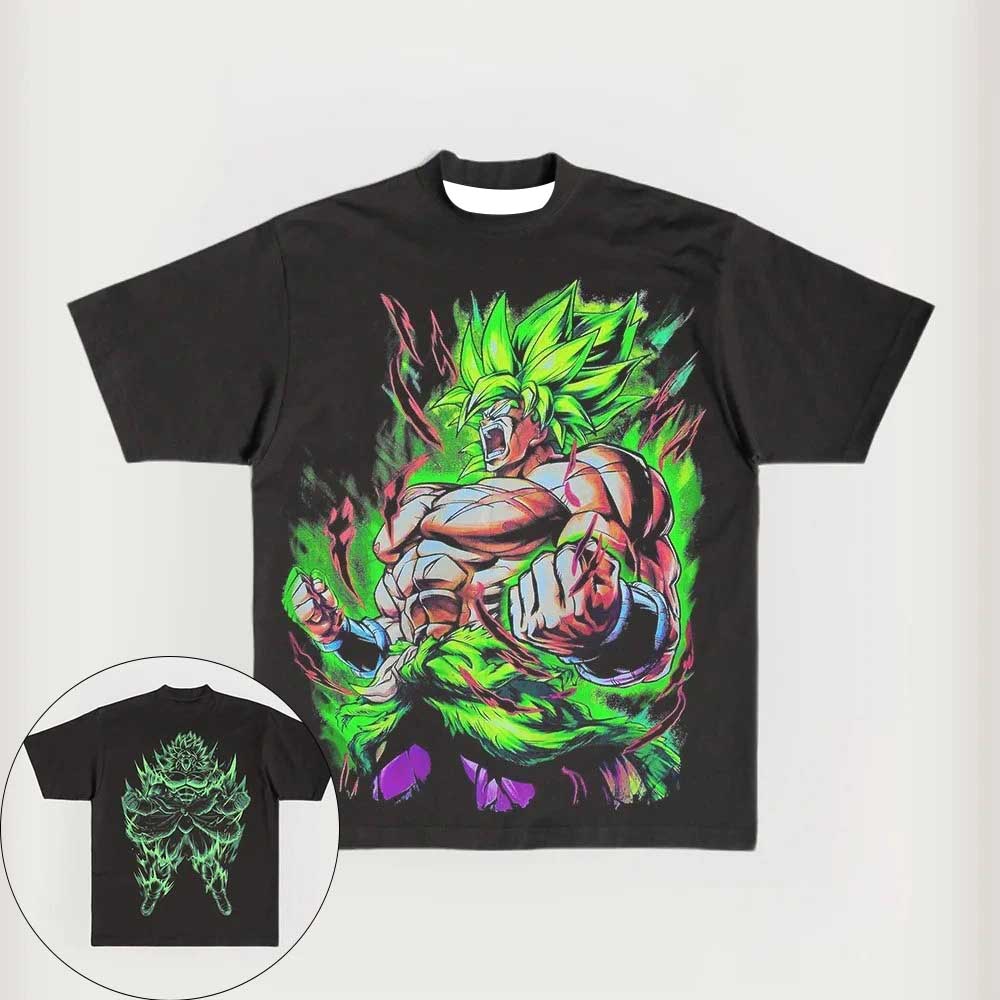 2026 Nowa Gorąca Wyprzedaż Modna Dragon Ball Z Super Saiyanin Son Goku Męska Luźna Koszulka Street Boy Letnia Casualowa Anime Top